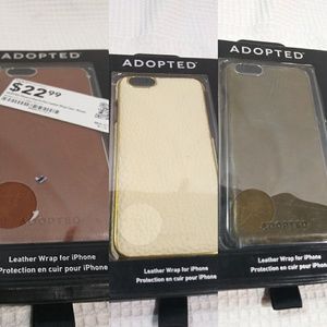 3 iPhone 6+/ 6s+ Leather Wrap Cases